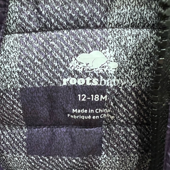 Roots Purple Puffer Snowsuit 12-18 Months - Picture 3 of 7